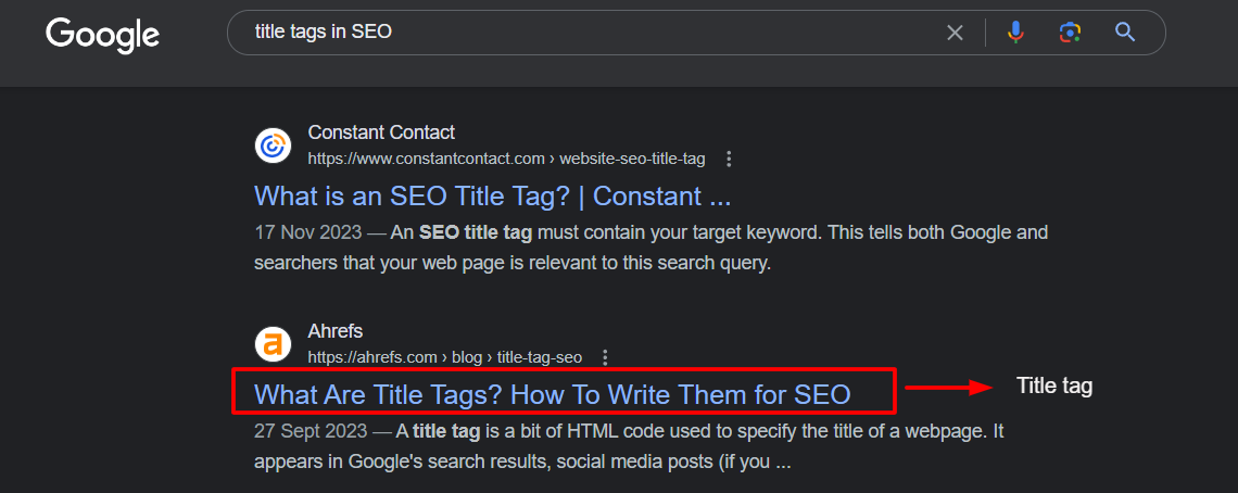 What is online an a tag
