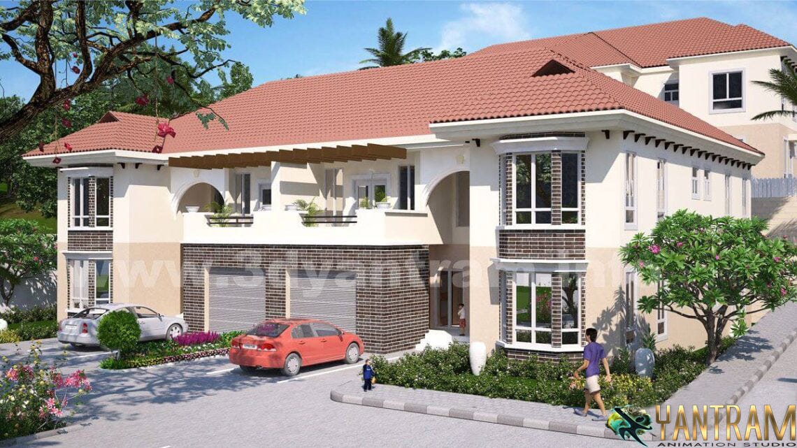 3D Architectural Visualization Services of an Amazing Villa in Austin, Texas by Yantram 3D…