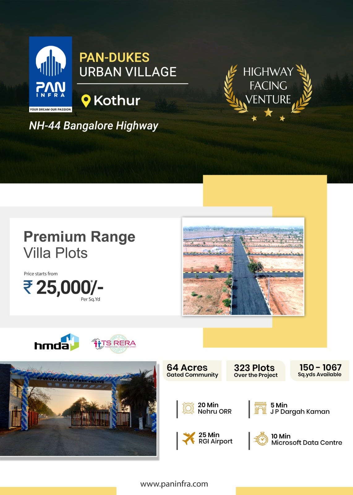 Paninfra Presents Luxury Villa Plots “Dukes Urban Village” At Kothur