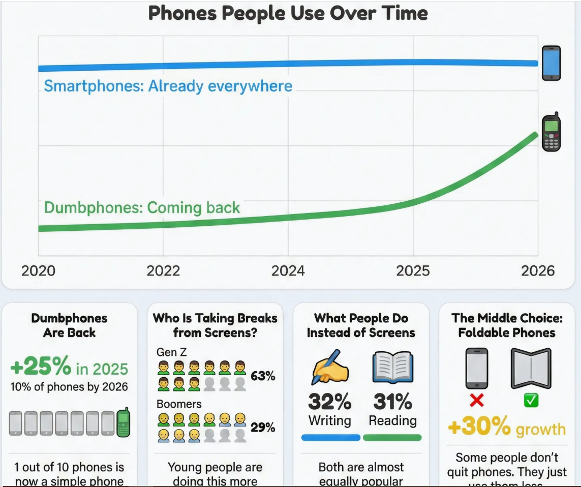 The Analog Rebellion — Smartphones , Dumbphones