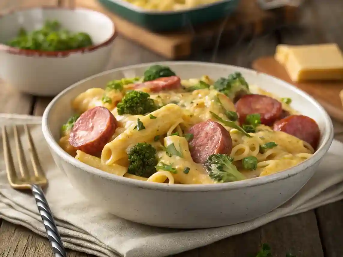 Best Kielbasa Pasta Recipe Creamy, Cheesy & One-Pot Dinner in 30 Minutes