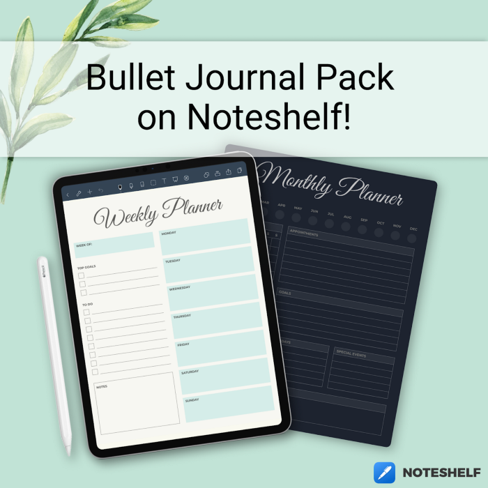 Free Digital Bullet Journal for Getting Creative and Staying