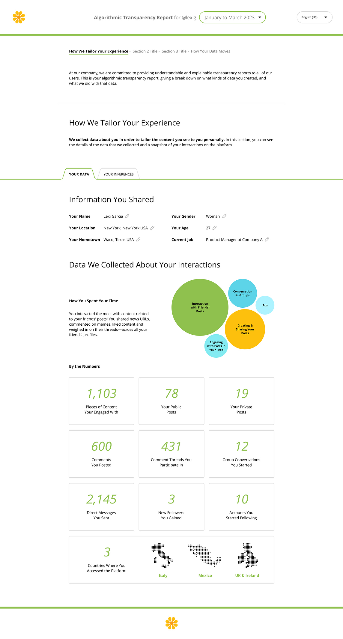 UX for Algorithmic Transparency