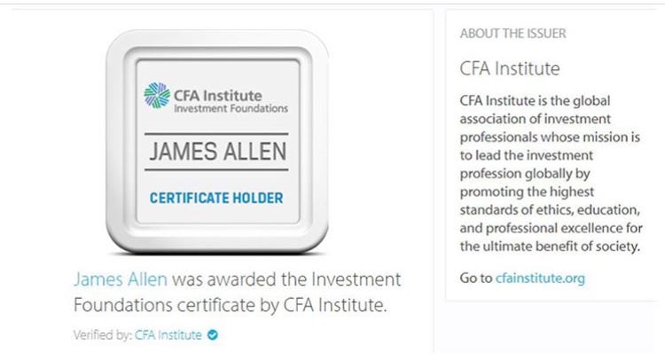 So, I took the CFA Investment Foundations Course… | by James Allen | Medium