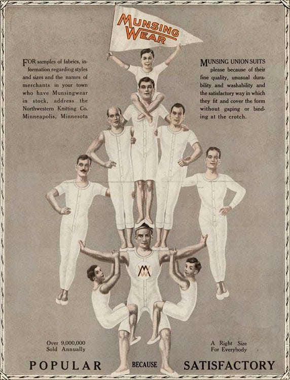 Image of B.V.D. Underwear Magazine, advert, USA, 1920s
