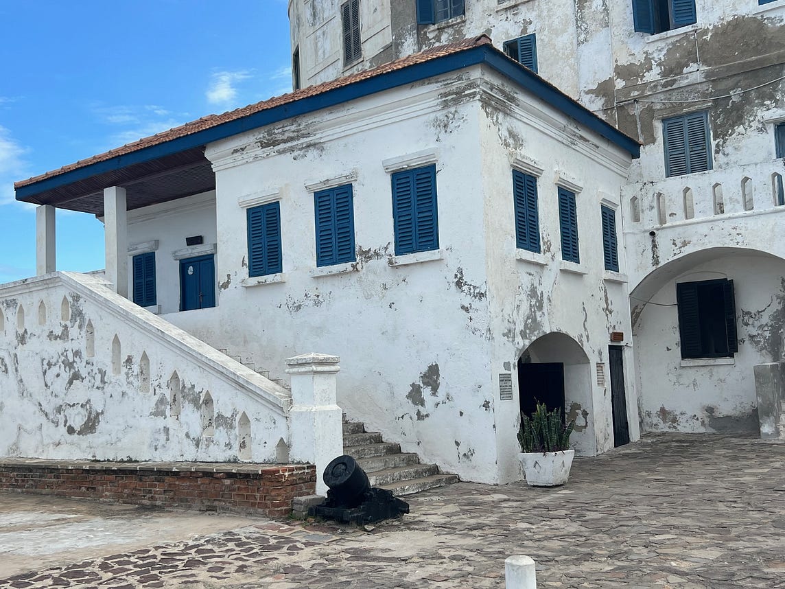The church at Cape Coast slave castle in Ghana situated on top of slave dungeons