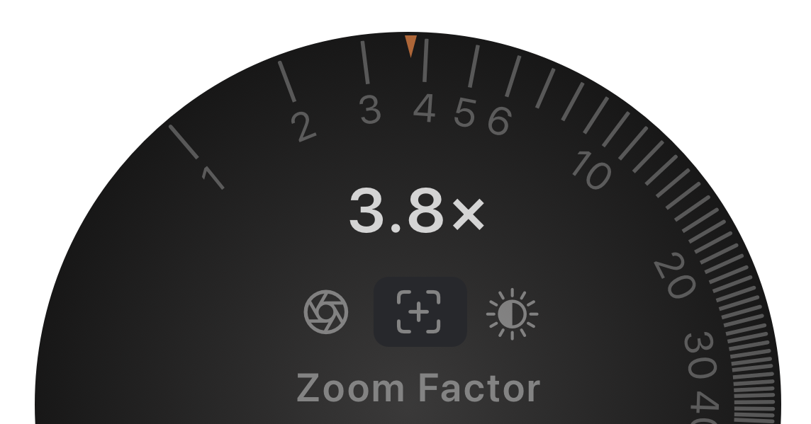 Camera digital zoom and Logarithmic dependency Medium
