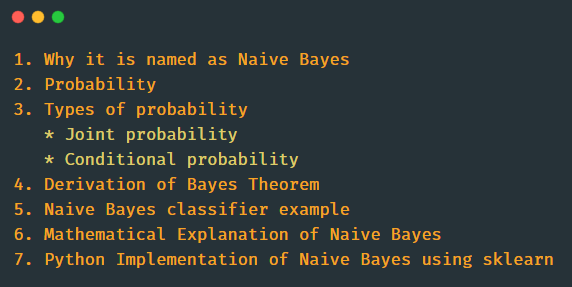 Naive Bayes Classifier in Machine Learning, by Indhumathy Chelliah