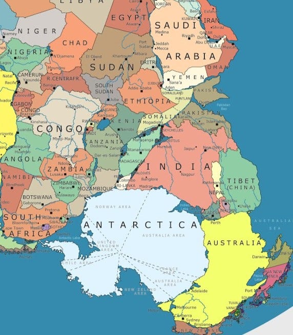 Pangea Political Map