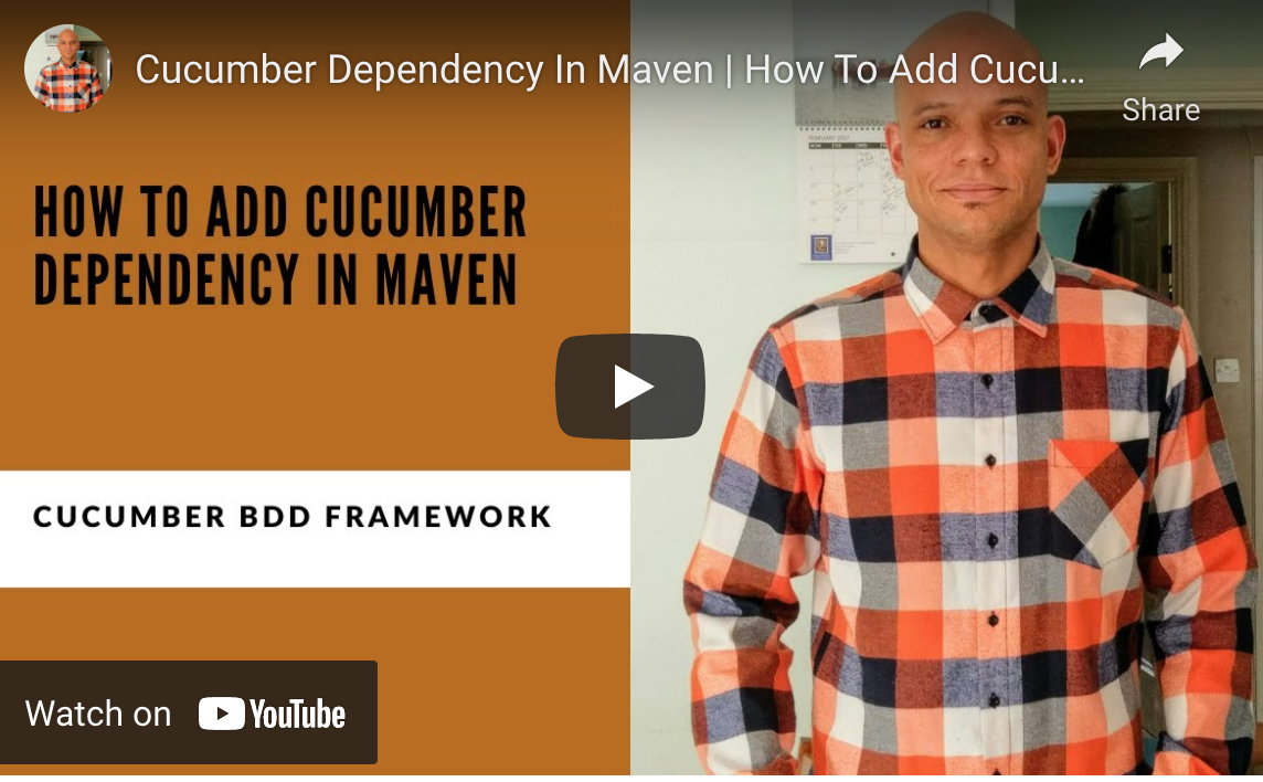 Cucumber Dependency In Maven. Day 61 Teach Yourself Test Automation by Teach Yourself Test