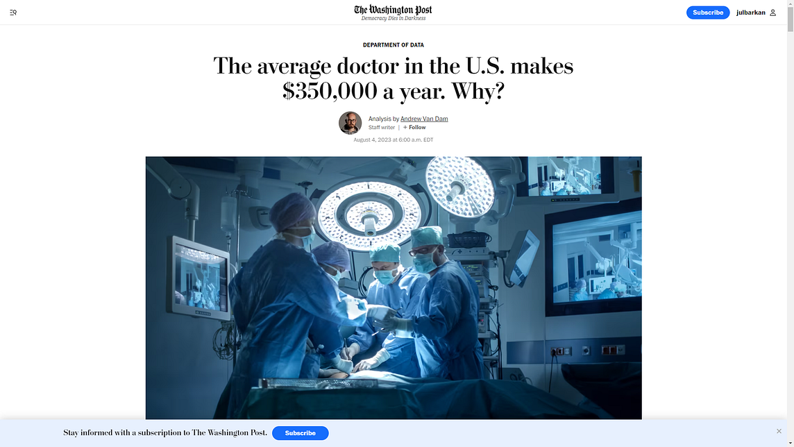 Do Doctors Make Too Much Money?