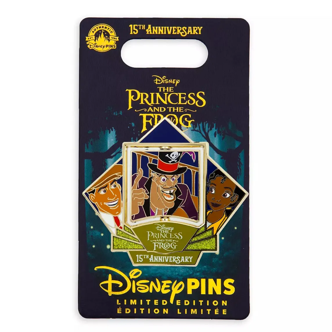 The Princess and the Frog 15th Anniversary Pin