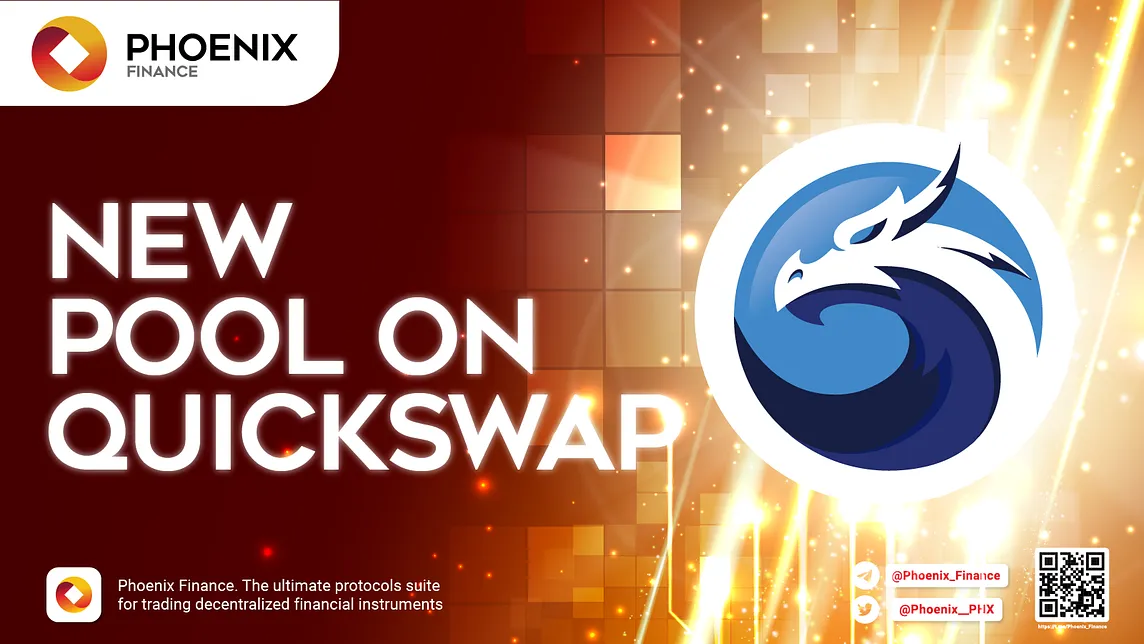 QuickSwap Lists PHX and launches a PHX/MATIC Pool