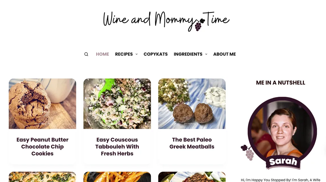 #5 Buy a cooking blog: Wine and Mommy Time