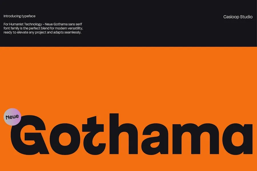 Neue Gothama Font