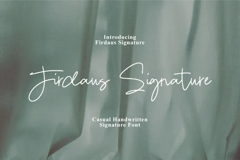 Firdaus Signature Font 1