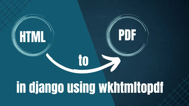 Convert Html to PDF in django/python using wkhtmltopdf