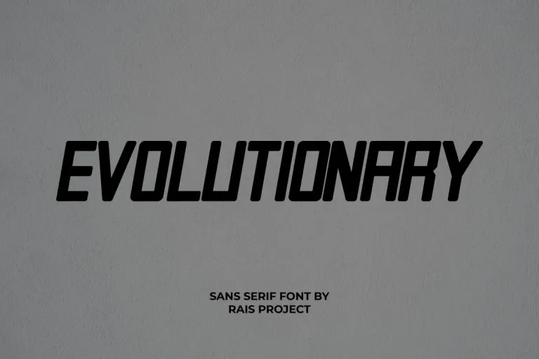 Evolutionary Font