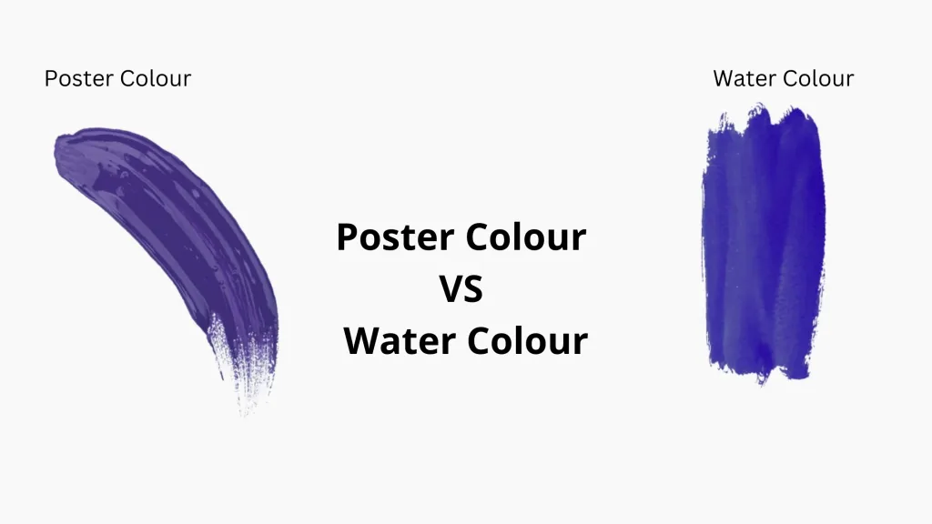 Difference between Poster Colours and Water Colours