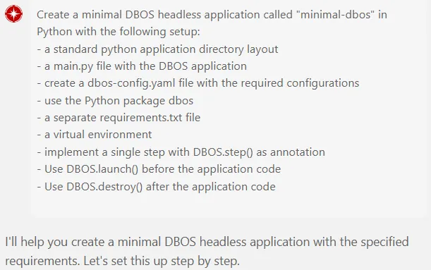 Using AI IDE Windsurf from Codeium to generate a minimal DBOS application