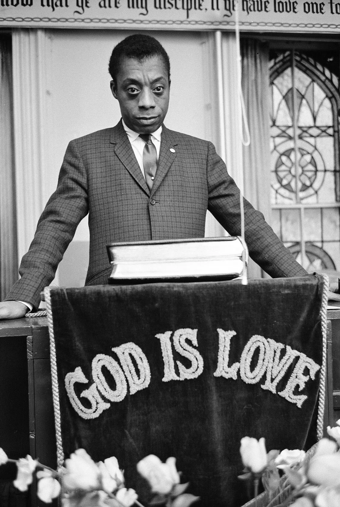 James Baldwin at the pulpit