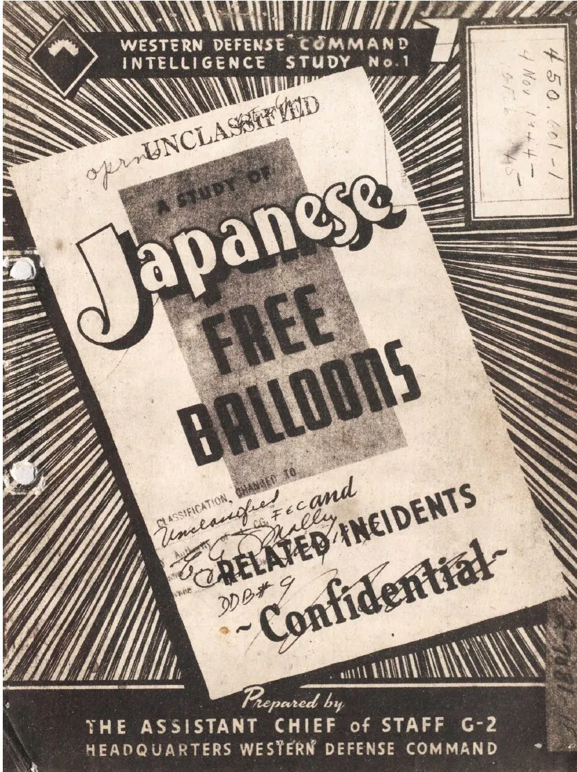 Suppressed for Decades: FBI Reports Suggest Japanese WW2 Balloon Attacks on U.S.