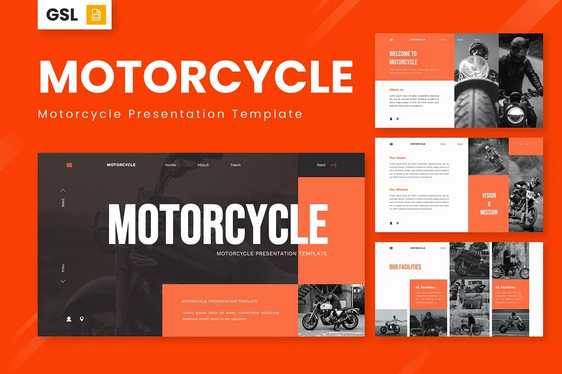 Motorcycle — Motorcycle Google Slide Templates