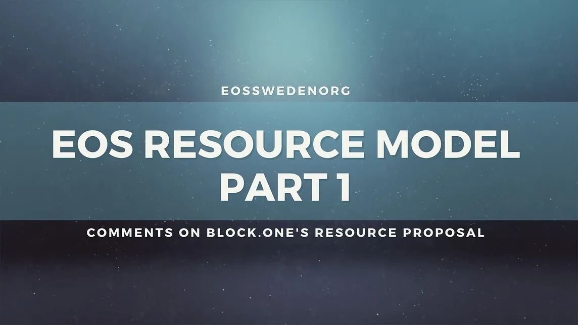 Part one — EOS Resource model