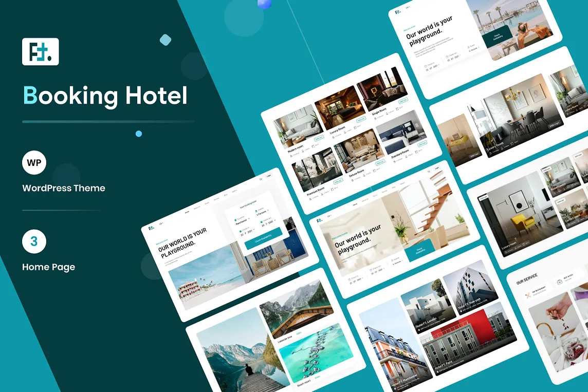 Hotel Booking WordPress Theme — HotelFT