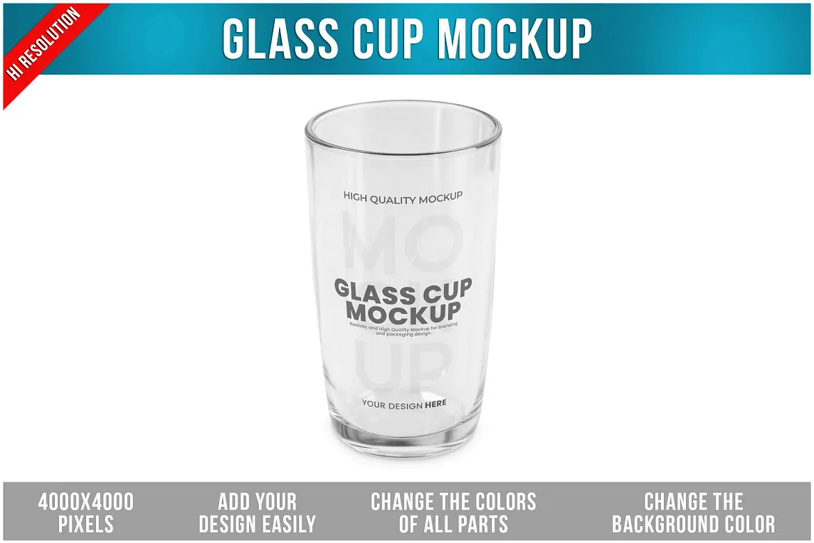 Glass Cup Mockup