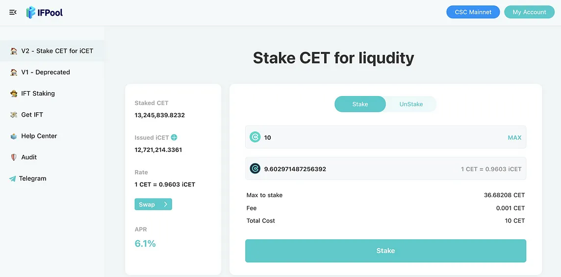 IFPool V2 Staking Guide