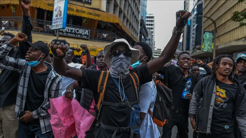 Thousands of demonstrators march to the Kenyan parliament to oppose Tax Hikes