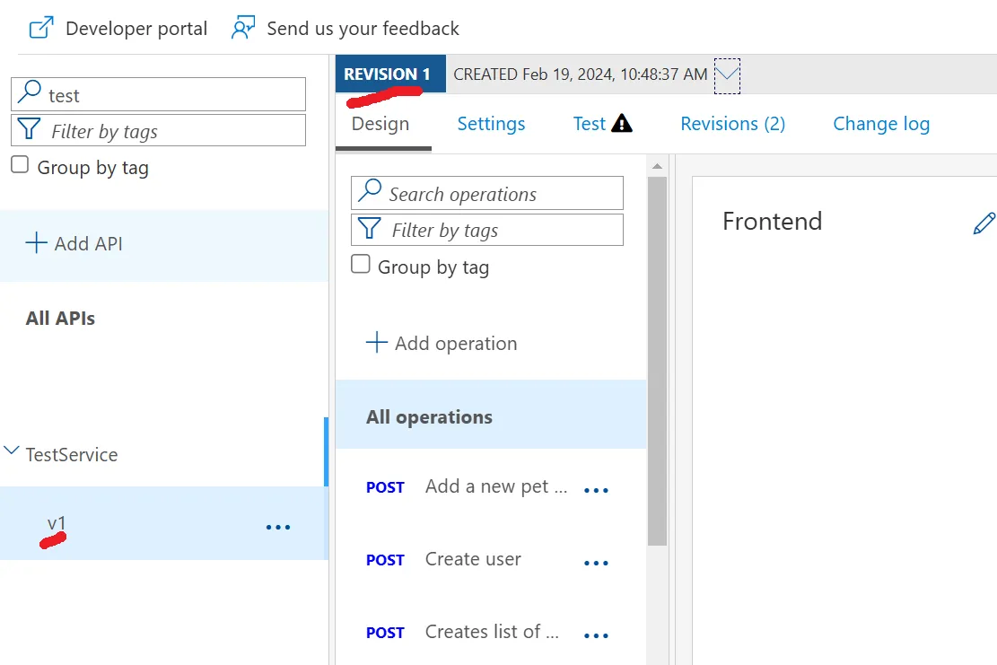 Handling changes in API in Azure APIM