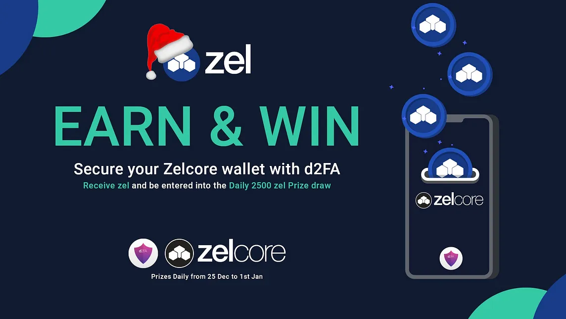ZelCore Christmas Special — Set up d2FA, win $ZEL by securing your wallet!