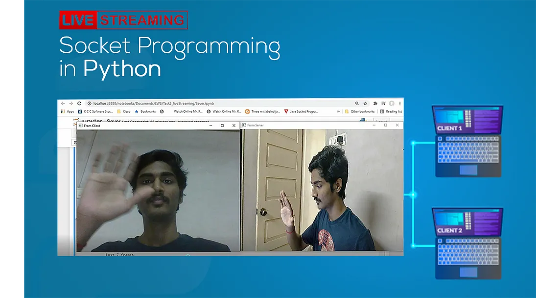 Create Live Video Streaming App using OpenCV and Socket Programming