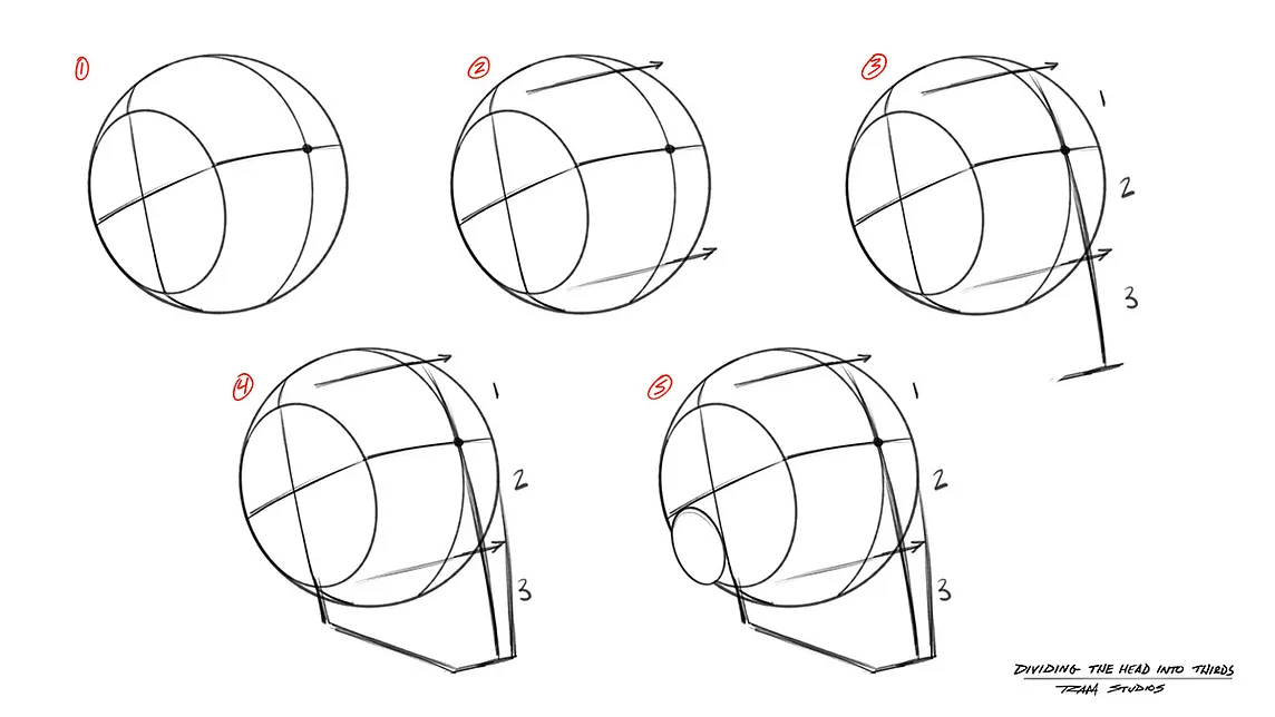 How to Draw Heads with the Andrew Loomis Method