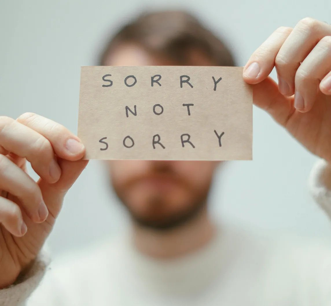 Why Apologise if You’ve Done Nothing Wrong?