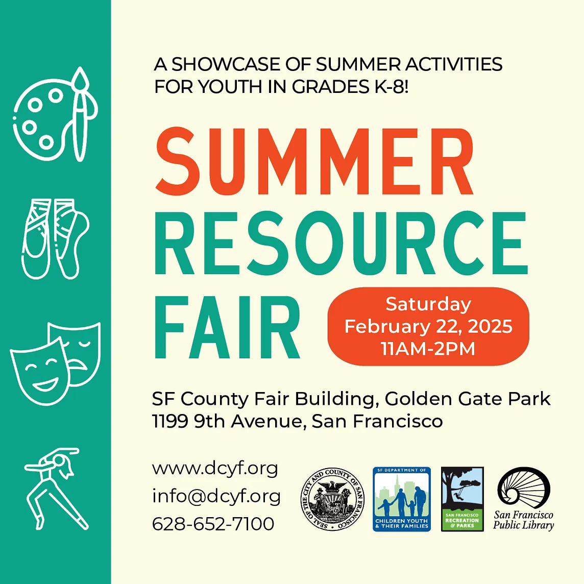 2025 San Francisco Summer Resource Fair Exhibitors: Arts