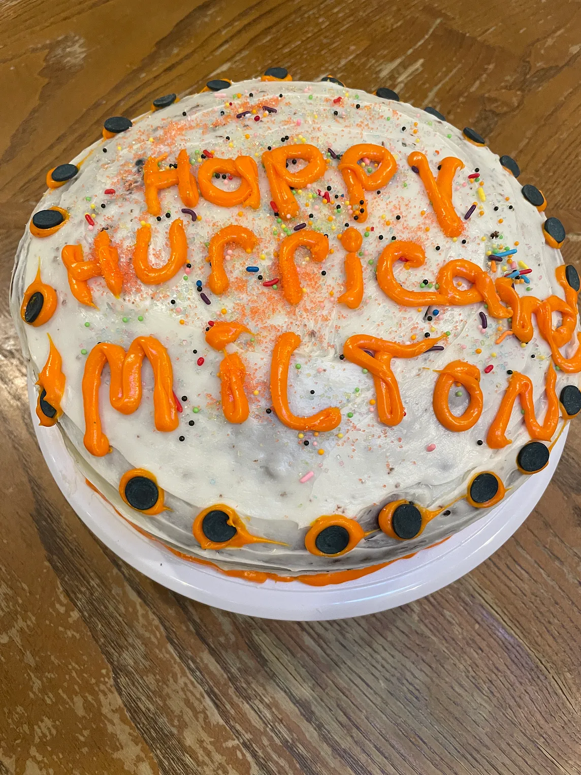 Happy Hurricane Milton Cake