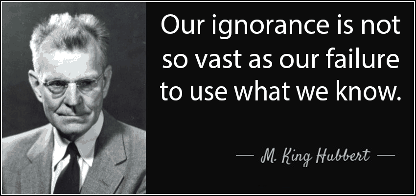 Our Ignorance Is Not So Vast as Our Failure to Think