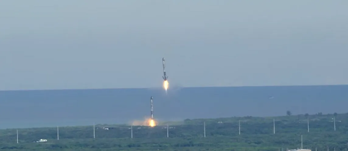 Video Analysis and Pytof the SpaceX Double Booster Landing