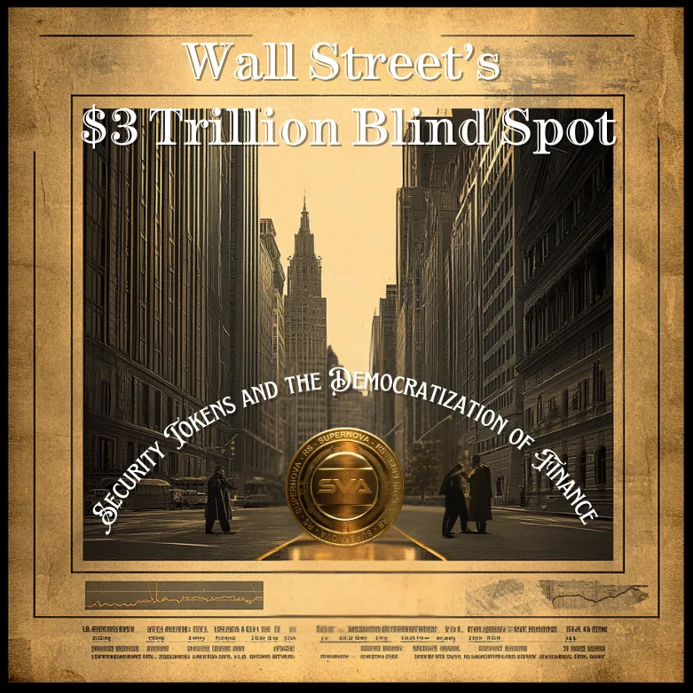 Wall Street’s $3 Trillion Blind Spot: Security Tokens and the Democratization of Finance