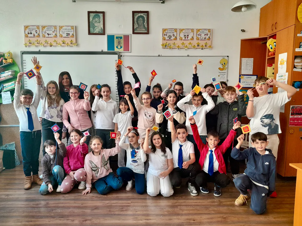 ‘choose to be good’ motto of grade 3 students at Aurel Vlaicu School