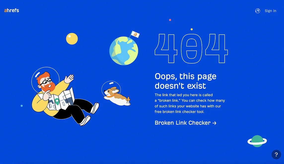 A Creative Analysis of 24 Error Pages of Famous Sites