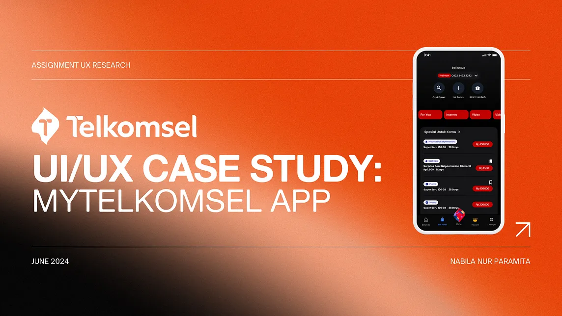 UI/UX Case Study: MyTelkomsel App