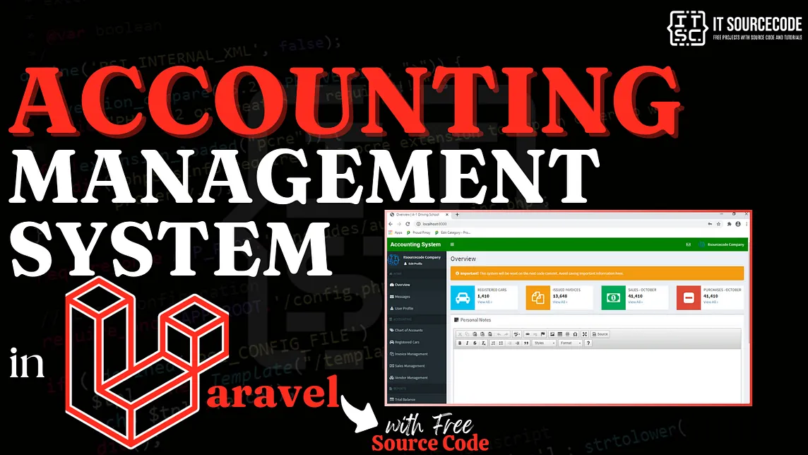 Accounting System Project in Laravel with Source Code