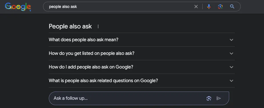 People Also Ask Feature From Google: A Definitive Guide