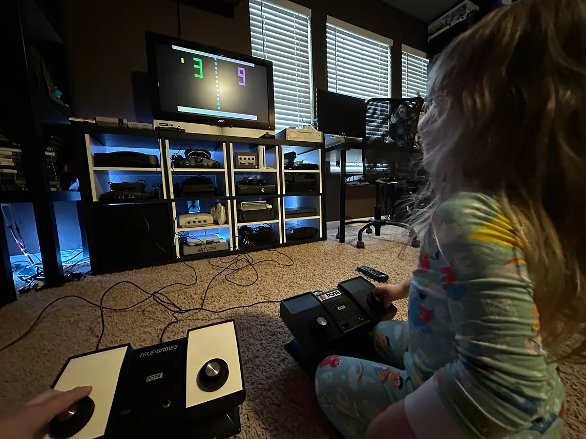 Introducing My Daughter to Pong — Every* Game Console in Order