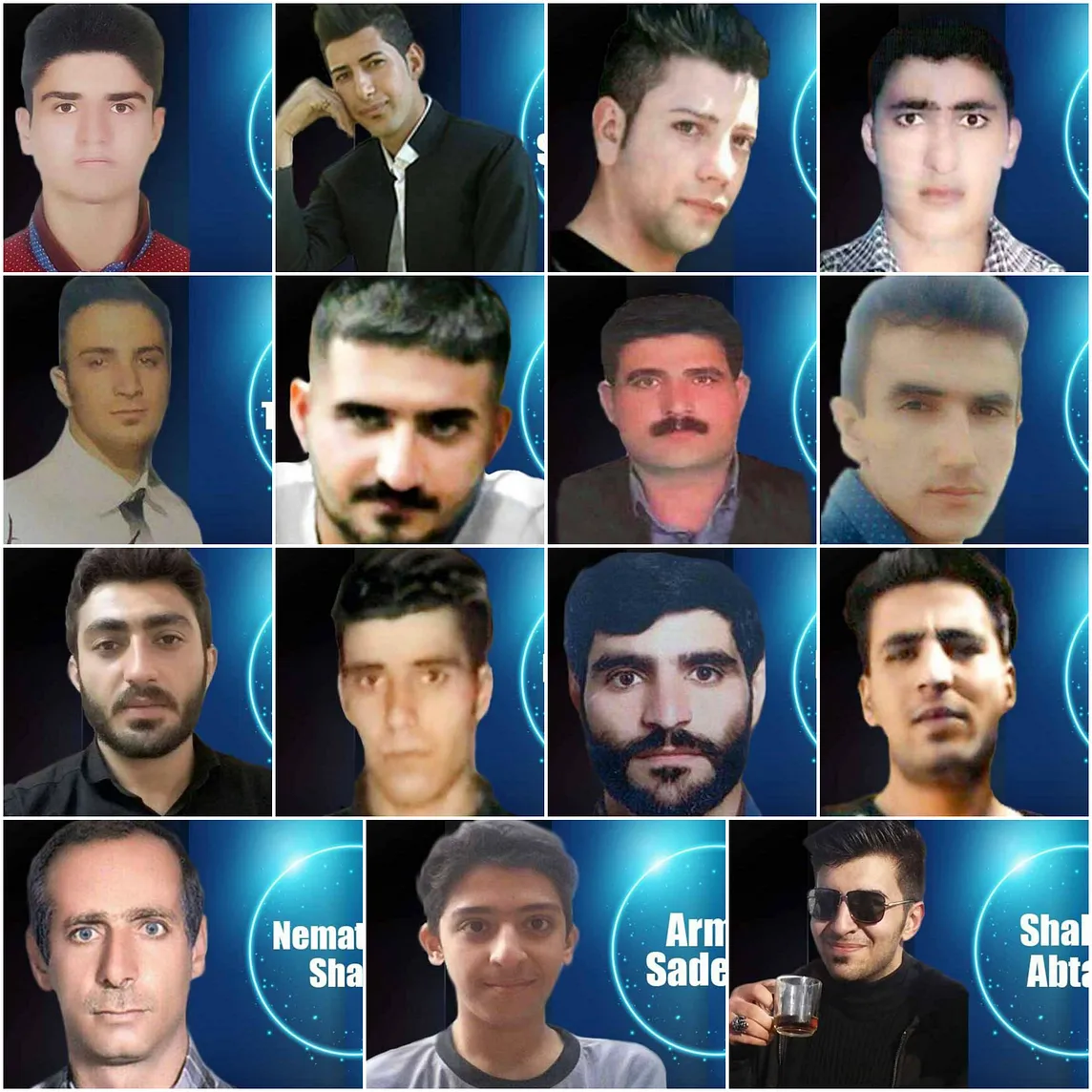 Name and Pictures of 15 Martyrs of the #IranProtests