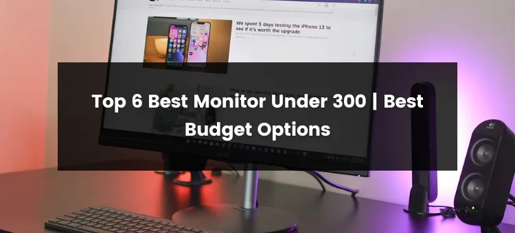 Top 6 Best Monitor Under 300 Dollars Budget | 2024